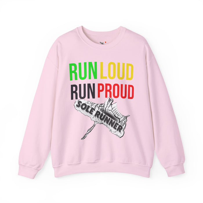 Run Loud Run Proud: Unisex Heavy Blend™ Crewneck Sweatshirt