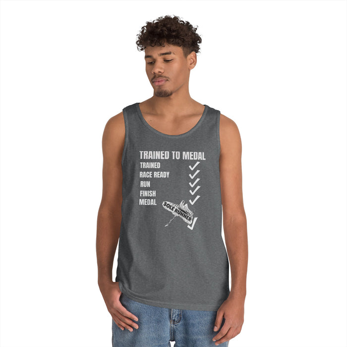 Trained To Medal: Unisex Heavy Cotton Tank Top