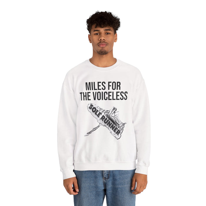 Miles For The Voiceless: Unisex Heavy Blend™ Crewneck Sweatshirt