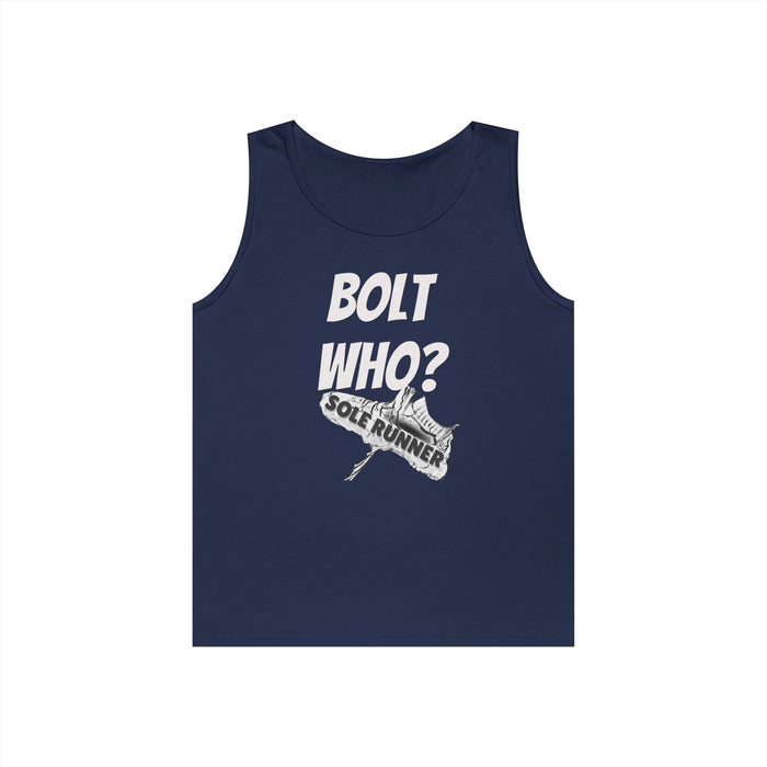 Bolt Who?: Unisex Heavy Cotton Tank Top