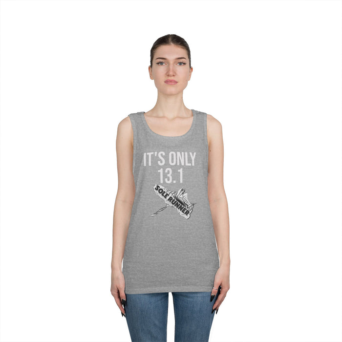 It's Only 13.1: Unisex Heavy Cotton Tank Top