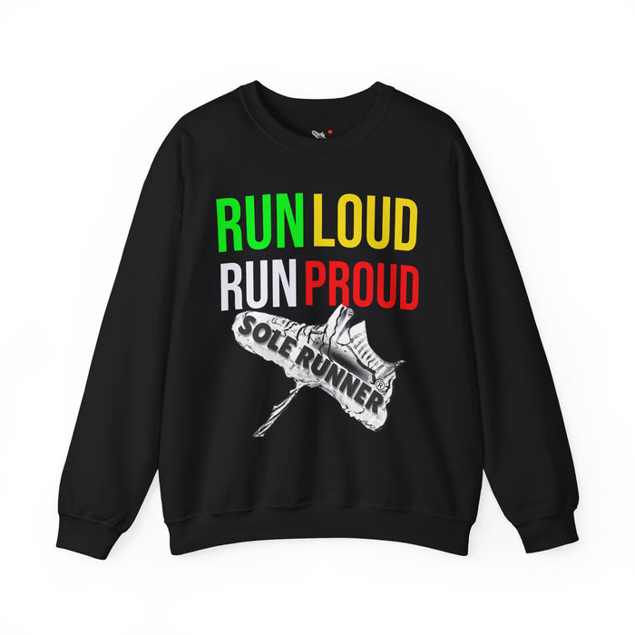 Run Loud Run Proud: Unisex Heavy Blend™ Crewneck Sweatshirt
