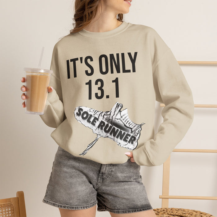 It's Only 13.1: Unisex Heavy Blend™ Crewneck Sweatshirt