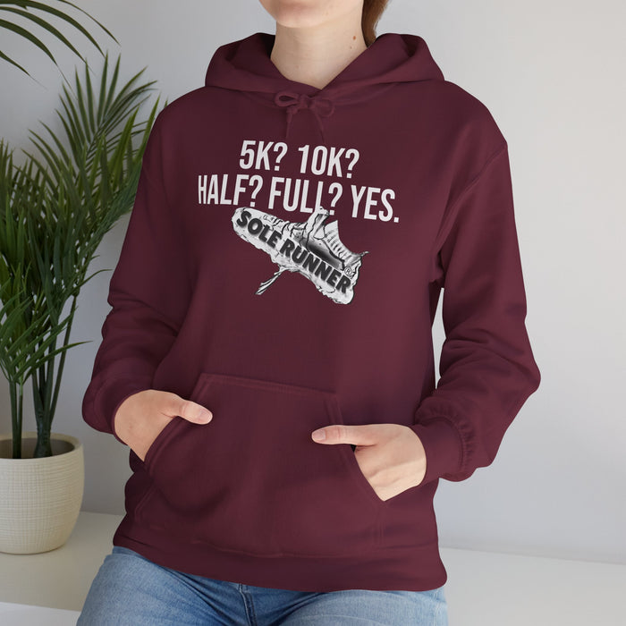 5k? 10K? Half? Full? Yes: Unisex Heavy Blend™ Hooded Sweatshirt