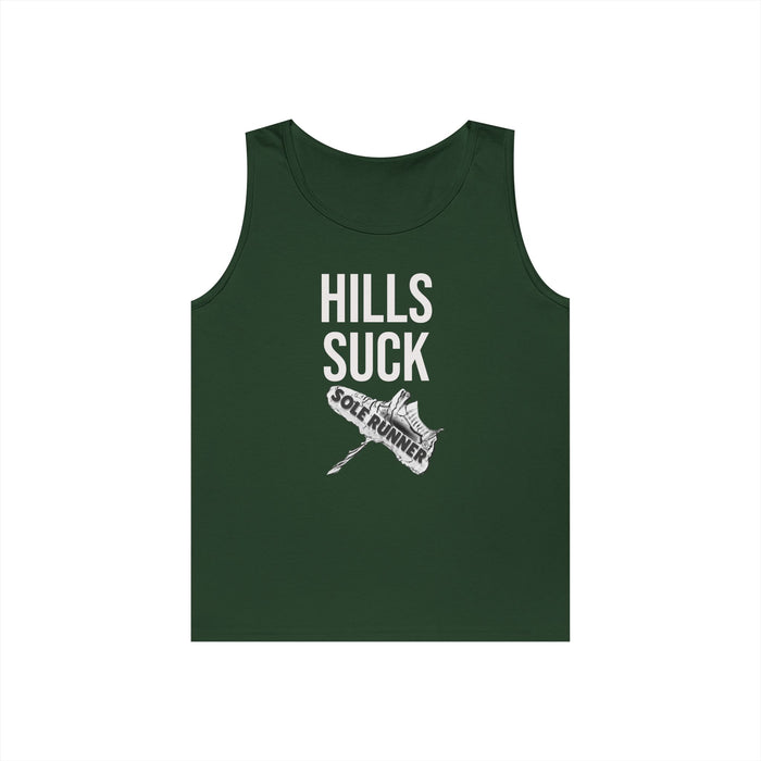 Hills Suck: Unisex Heavy Cotton Tank Top