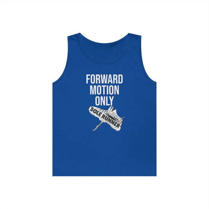 Forward Motion Only: Unisex Heavy Cotton Tank Top