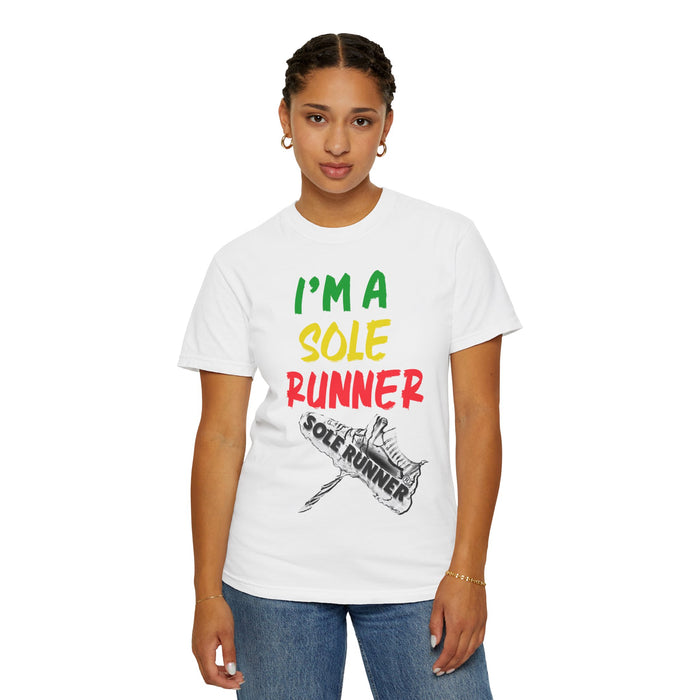 I'm A Sole Runner®-Rasta Colors: Unisex Garment-Dyed T-shirt