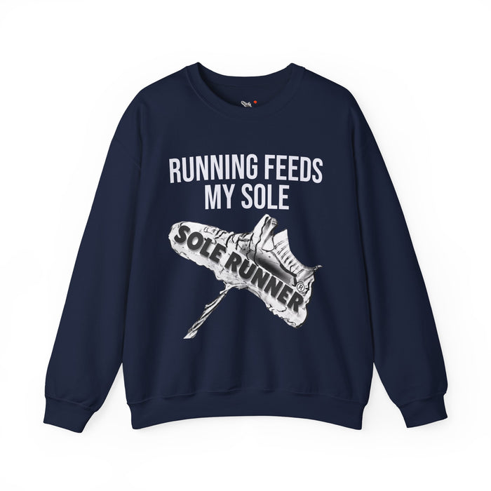 Running Feeds My Sole: Unisex Heavy Blend™ Crewneck Sweatshirt