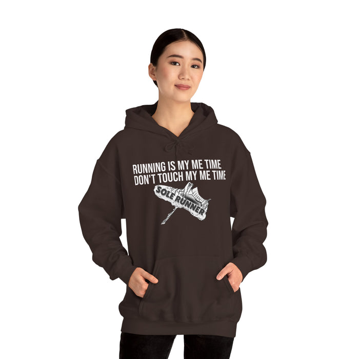 Running Is My Me Time. Don't Touch My Me Time: Unisex Heavy Blend™ Hooded Sweatshirt
