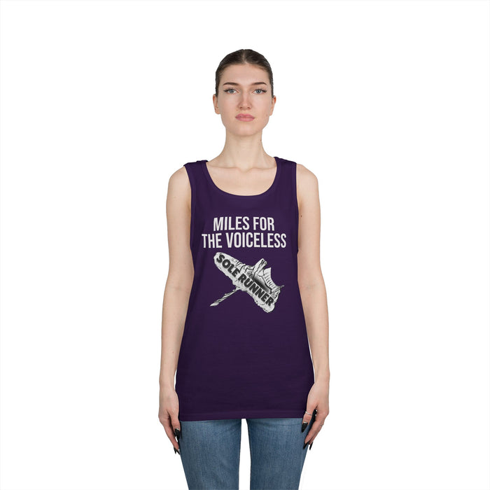 Miles For the Voiceless: Unisex Heavy Cotton Tank Top
