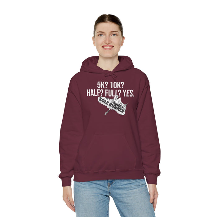5k? 10K? Half? Full? Yes: Unisex Heavy Blend™ Hooded Sweatshirt