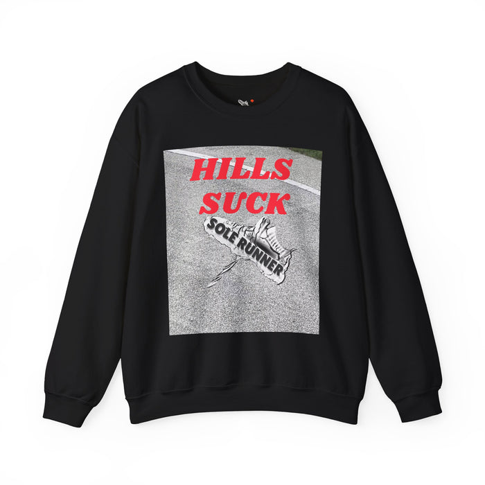 Hills Suck: Unisex Heavy Blend™ Crewneck Sweatshirt