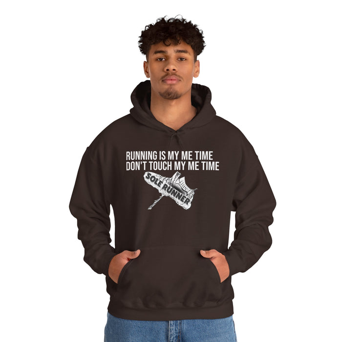 Running Is My Me Time. Don't Touch My Me Time: Unisex Heavy Blend™ Hooded Sweatshirt