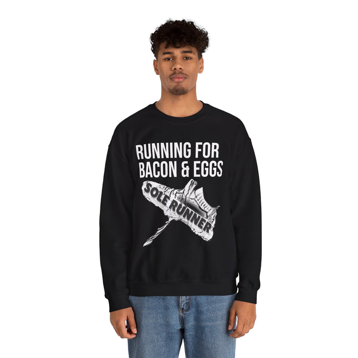 Running For Bacon & Eggs: Unisex Heavy Blend™ Crewneck Sweatshirt