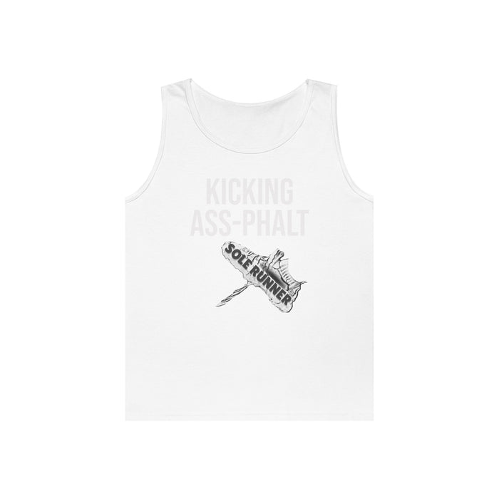 Kicking Ass-Phalt: Unisex Heavy Cotton Tank Top