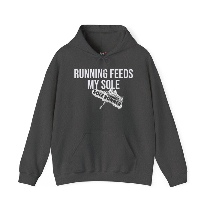 Running Feeds My Sole: Unisex Heavy Blend™ Hooded Sweatshirt