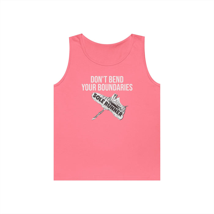 Don't Bend Your Boundaries: Unisex Heavy Cotton Tank Top