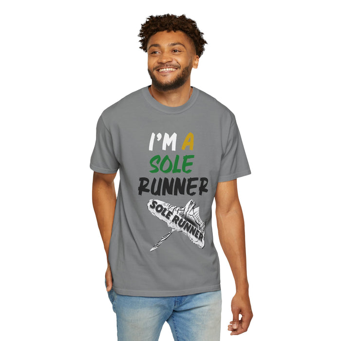 I'm A Sole Runner®-Rasta Colors: Unisex Garment-Dyed T-shirt