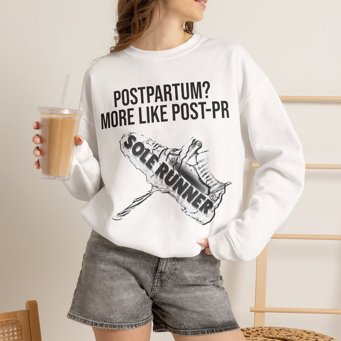 Postpartum? More Like Post-PR: Unisex Heavy Blend™ Crewneck Sweatshirt