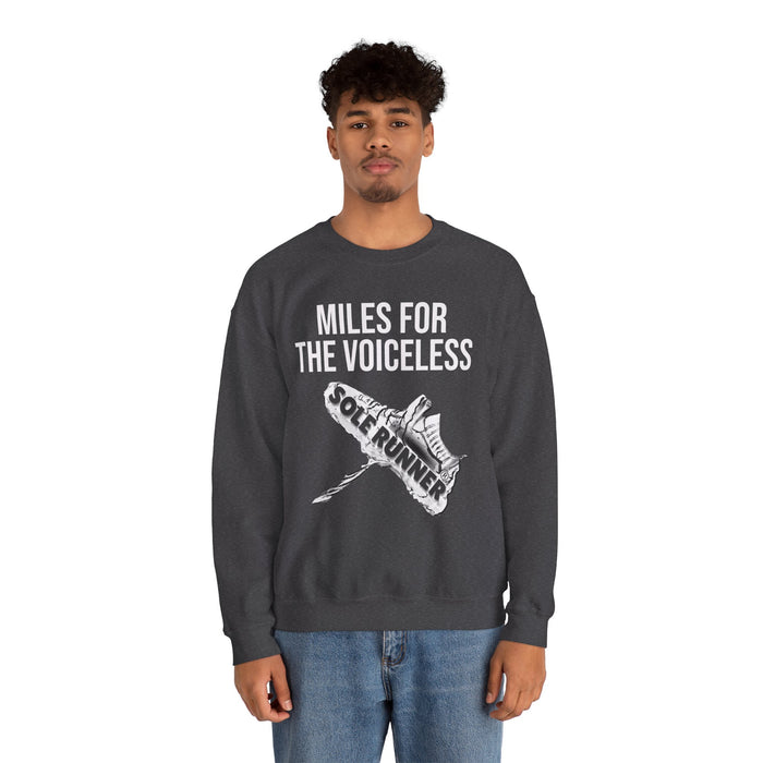 Miles For The Voiceless: Unisex Heavy Blend™ Crewneck Sweatshirt