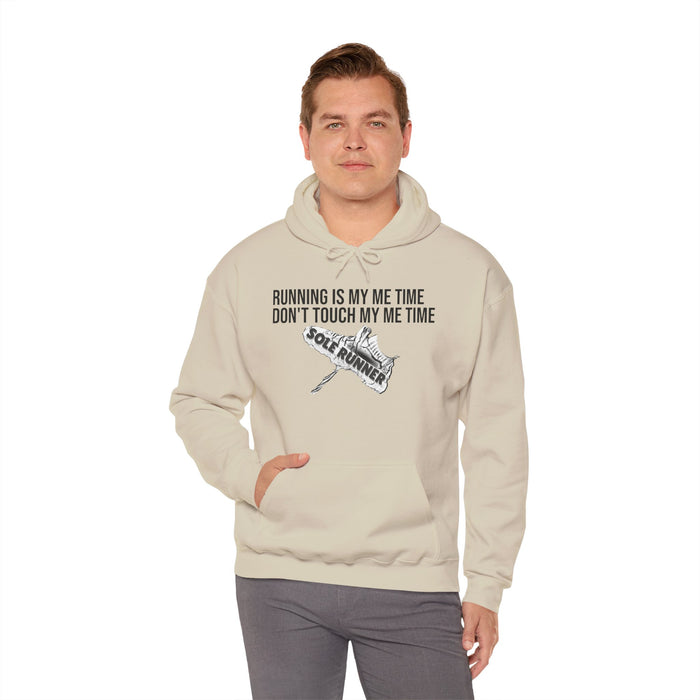 Running Is My Me Time. Don't Touch My Me Time: Unisex Heavy Blend™ Hooded Sweatshirt