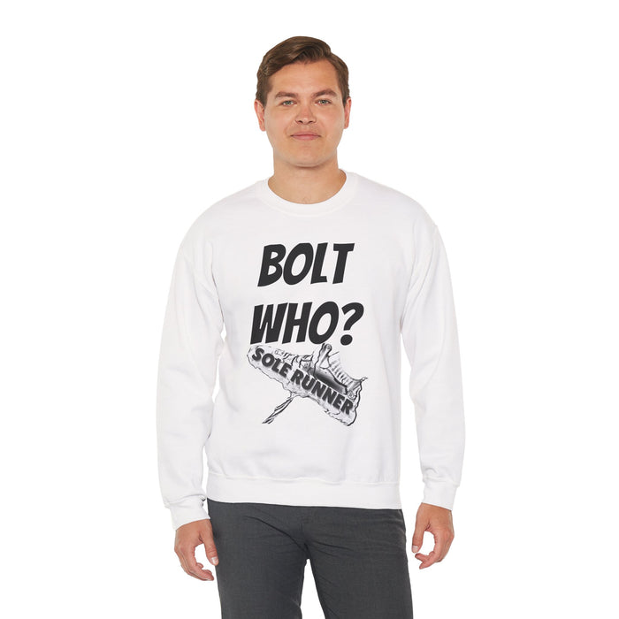 Bolt Who?: Unisex Heavy Blend™ Crewneck Sweatshirt