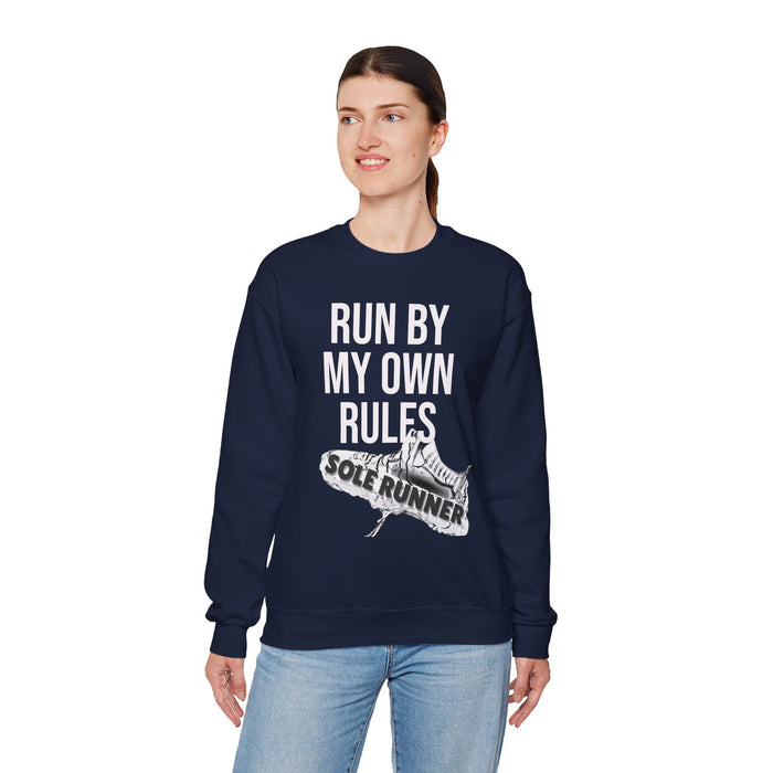 Run By My Own Rules: Unisex Heavy Blend™ Crewneck Sweatshirt