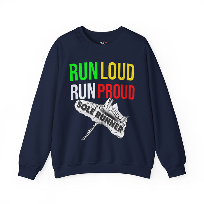 Run Loud Run Proud: Unisex Heavy Blend™ Crewneck Sweatshirt