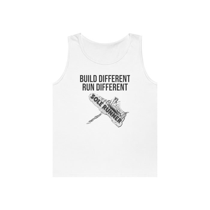 Built Different. Runs Different: Unisex Heavy Cotton Tank Top