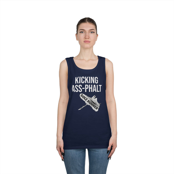 Kicking Ass-Phalt: Unisex Heavy Cotton Tank Top