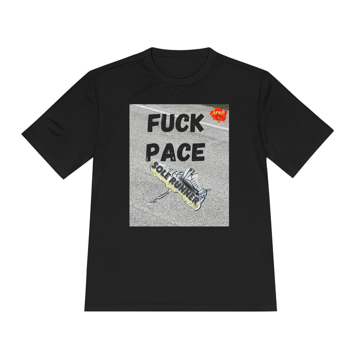 Fuck Pace-Whimsical Moisture Wicking Unisex T-Shirt For Runners