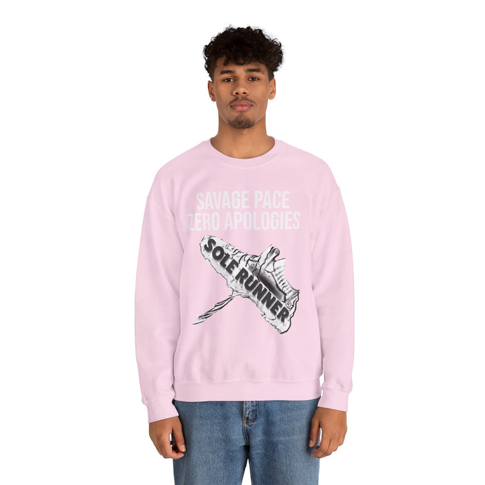 Savage Pace Zero Apologies: Unisex Heavy Blend™ Crewneck Sweatshirt