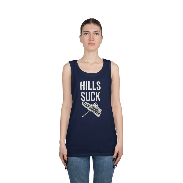 Hills Suck: Unisex Heavy Cotton Tank Top