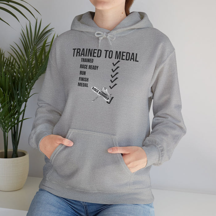 Trained To Medal: Unisex Heavy Blend™ Hooded Sweatshirt