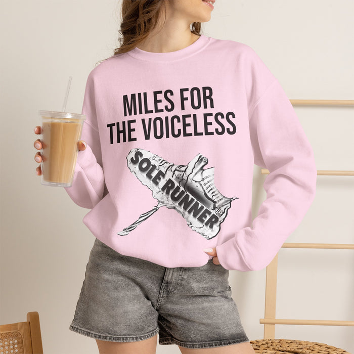 Miles For The Voiceless: Unisex Heavy Blend™ Crewneck Sweatshirt