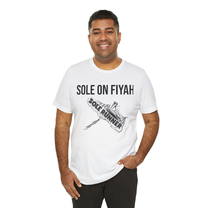 Sole On Fiyah: Unisex Jersey Short Sleeve Tee
