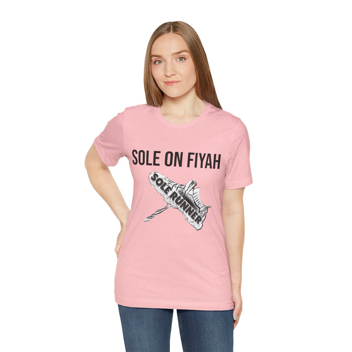 Sole On Fiyah: Unisex Jersey Short Sleeve Tee