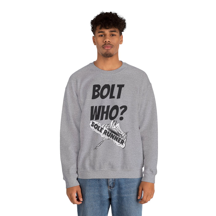 Bolt Who?: Unisex Heavy Blend™ Crewneck Sweatshirt