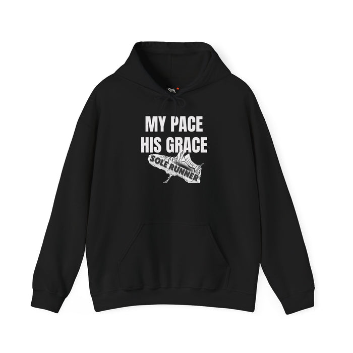 MY PACE. HIS GRACE: Unisex Heavy Blend™ Hooded Sweatshirt