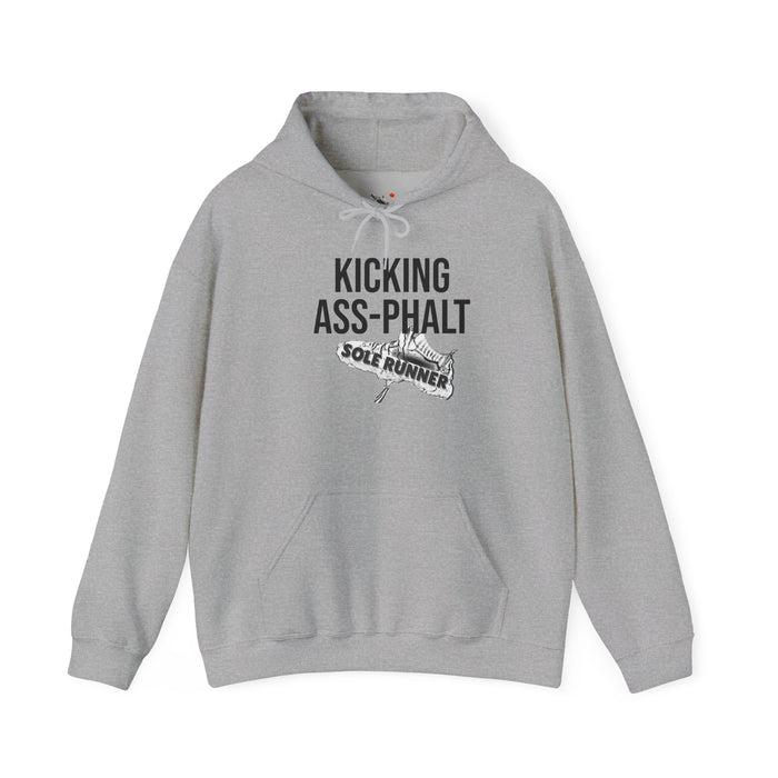Kicking Ass-Phalt: Unisex Heavy Blend™ Hooded Sweatshirt