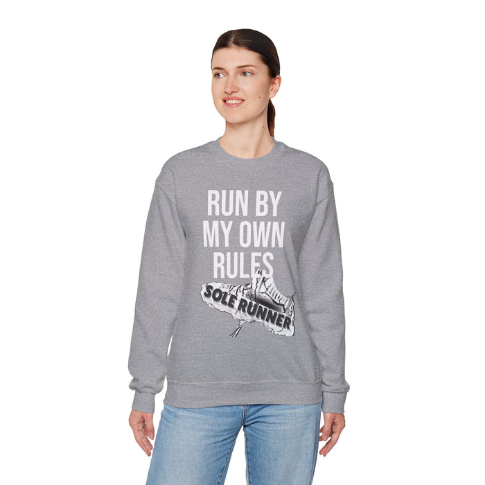 Run By My Own Rules: Unisex Heavy Blend™ Crewneck Sweatshirt