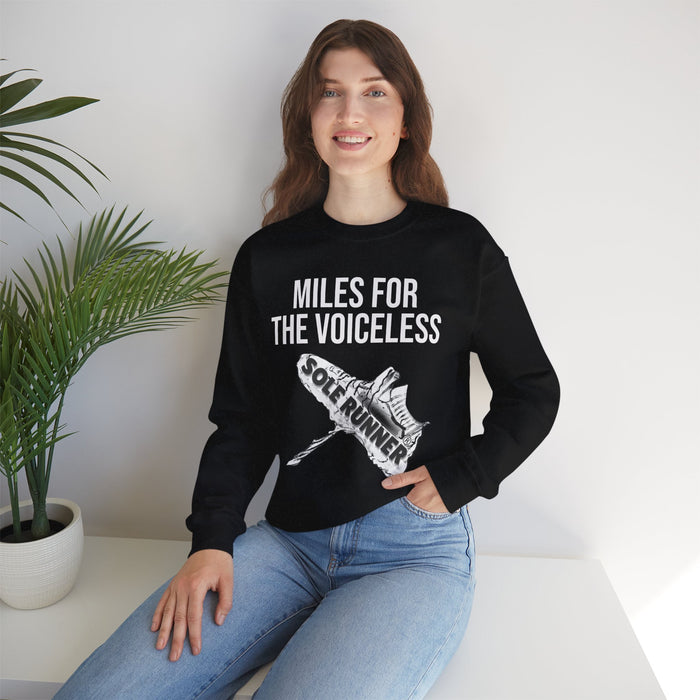 Miles For The Voiceless: Unisex Heavy Blend™ Crewneck Sweatshirt
