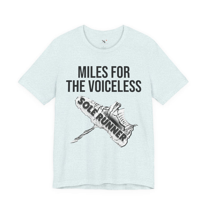 Miles For The Voiceless: Unisex Jersey Short Sleeve Tee