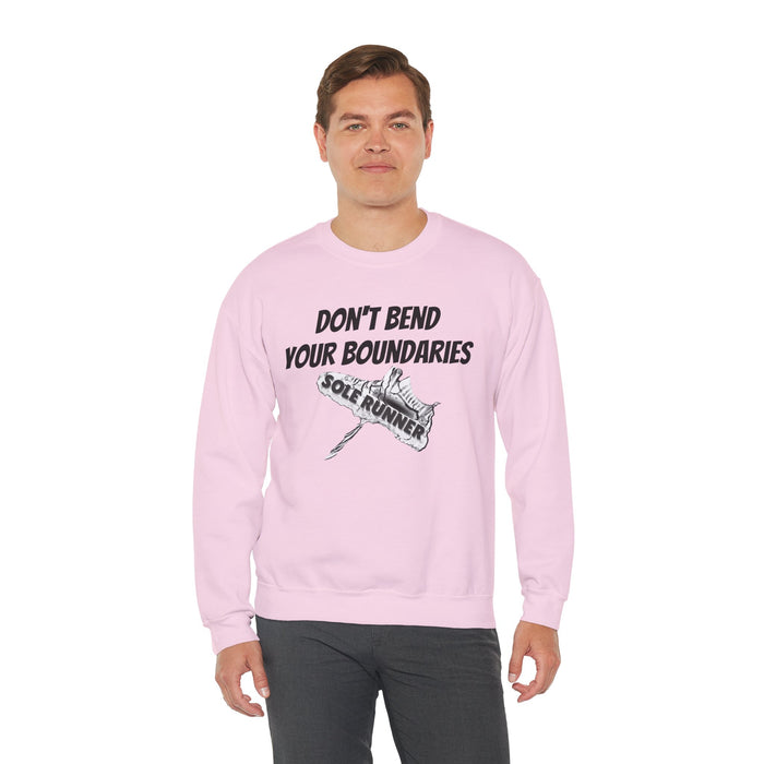 Don't Bend Your Boundaries: Unisex Heavy Blend™ Crewneck Sweatshirt