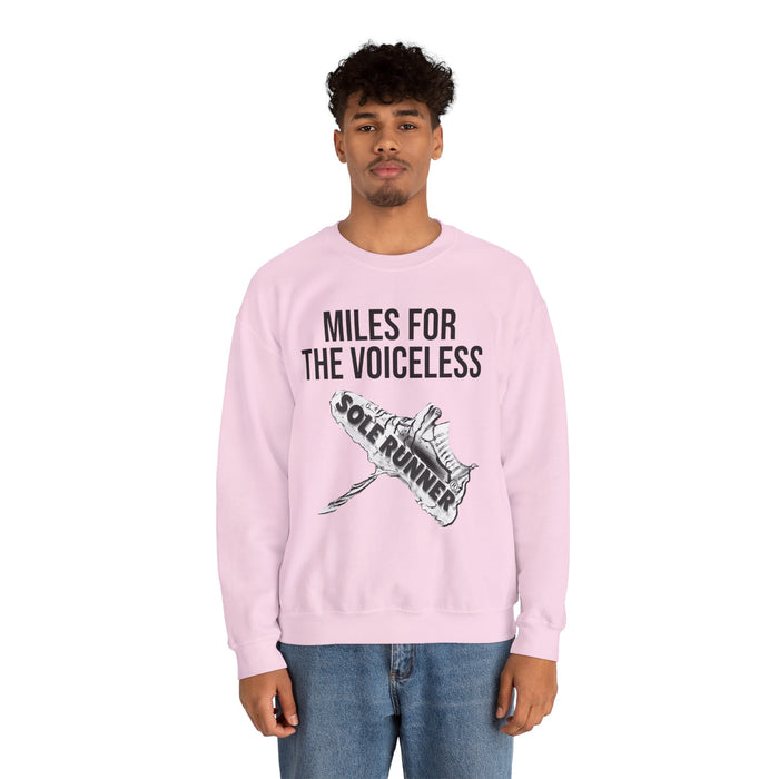 Miles For The Voiceless: Unisex Heavy Blend™ Crewneck Sweatshirt