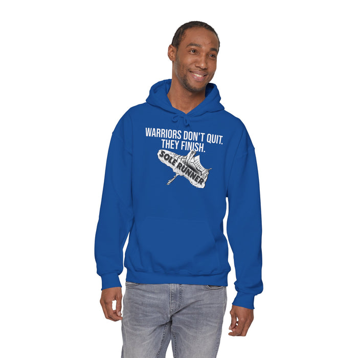 Warriors Don't Quit. They Finish.: Unisex Heavy Blend™ Hooded Sweatshirt