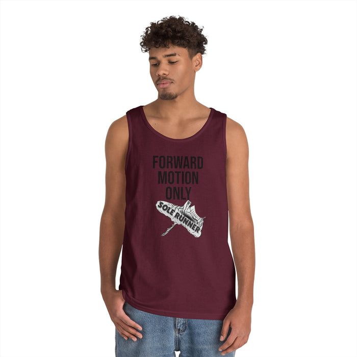 Forward Motion Only: Unisex Heavy Cotton Tank Top