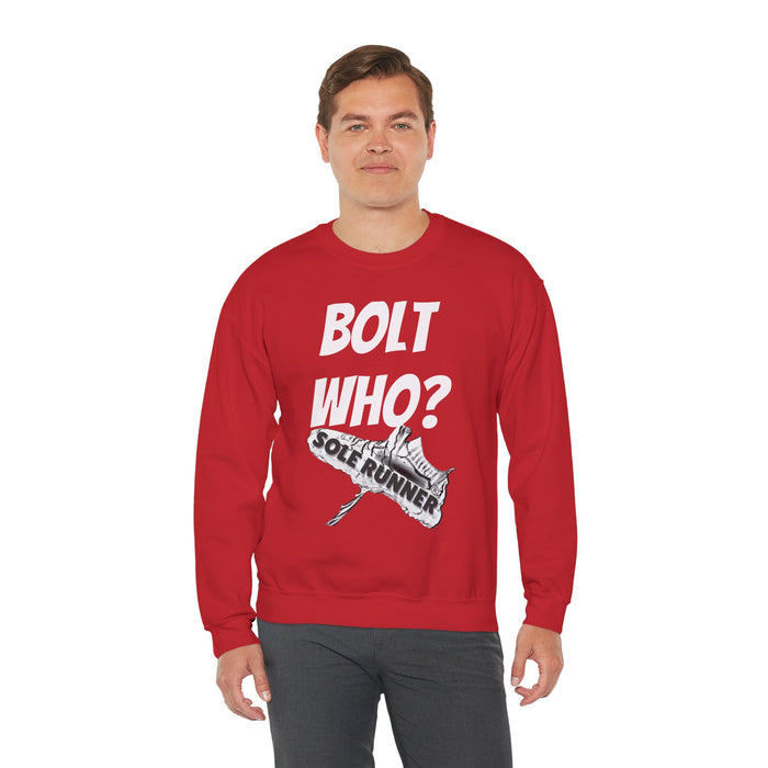 Bolt Who?: Unisex Heavy Blend™ Crewneck Sweatshirt
