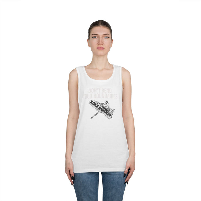 Don't Bend Your Boundaries: Unisex Heavy Cotton Tank Top