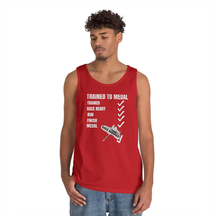 Trained To Medal: Unisex Heavy Cotton Tank Top